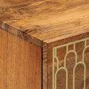 vidaXL 2 db tömör mangófa tálalószekrény 60 x 33 x 75 cm