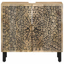 vidaXL 2 részes tömör mangófa fürdőszobai bútorszett