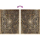 vidaXL 4 részes tömör mangófa fürdőszobai bútorszett