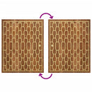 vidaXL 4 részes tömör mangófa fürdőszobai bútorszett