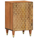 vidaXL 5 részes tömör mangófa fürdőszobai bútorszett