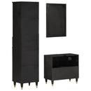 vidaXL 3 részes tömör mangófa fürdőszobai bútorszett