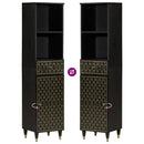 vidaXL 3 részes tömör mangófa fürdőszobai bútorszett