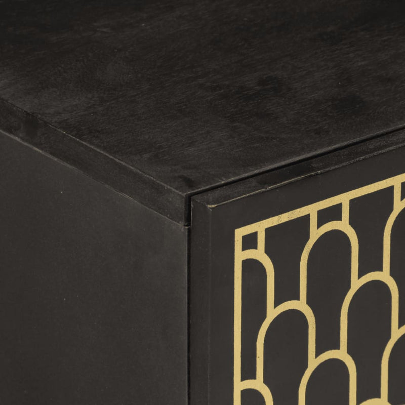 vidaXL 4 részes tömör mangófa fürdőszobai bútorszett