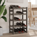 vidaXL szürke tömör fenyőfa bortartó 20 palackhoz