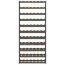 vidaXL szürke tömör fenyőfa bortartó 77 palackhoz