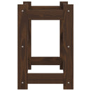 vidaXL barna tömör fenyőfa bortartó 12 palackhoz