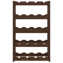 vidaXL barna tömör fenyőfa bortartó 20 palackhoz