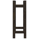 vidaXL fekete tömör fenyőfa bortartó 20 palackhoz