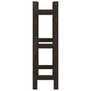 vidaXL fekete tömör fenyőfa bortartó 30 palackhoz