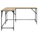 vidaXL sonoma tölgy színű szerelt fa íróasztal 149x149x75 cm