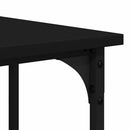 vidaXL fekete szerelt fa íróasztal 139x139x75 cm