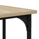 vidaXL sonoma tölgy színű mű fa íróasztal 139x139x75 cm