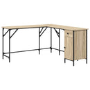 vidaXL sonoma tölgy színű szerelt fa íróasztal 141x141x75 cm