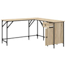vidaXL sonoma tölgy színű szerelt fa íróasztal 141x141x75 cm