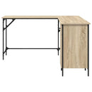 vidaXL sonoma tölgy színű szerelt fa íróasztal 141x141x75 cm