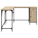 vidaXL sonoma tölgy színű szerelt fa íróasztal 141x141x75 cm