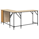vidaXL sonoma tölgy színű szerelt fa íróasztal 141x141x75 cm