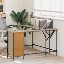 vidaXL sonoma tölgy színű szerelt fa íróasztal 141x141x75 cm