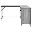 vidaXL szürke sonoma színű szerelt fa íróasztal 141x141x75 cm