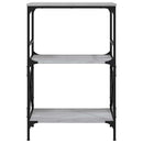 vidaXL 3 szintes szürke sonoma szerelt fa könyvespolc 56x35x90,5 cm