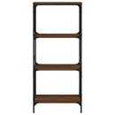 vidaXL 4 szintes barna tölgy színű szerelt fa könyvespolc 59x35x132 cm