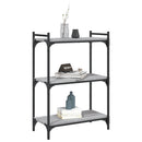 vidaXL 3 szintes szürke sonoma színű fa könyvespolc 60x30x86 cm
