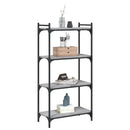 vidaXL 4 szintes szürke sonoma szerelt fa könyvespolc 60 x 30 x 120 cm