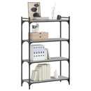 vidaXL 4 szintes szürke sonoma szerelt fa könyvespolc 80 x 30 x 120 cm