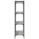 vidaXL 4 szintes szürke sonoma szerelt fa könyvespolc 80 x 30 x 120 cm