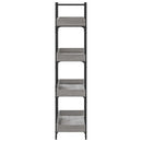 vidaXL 4-szintes szürke sonoma szerelt fa könyvespolc 100x33x145,5 cm