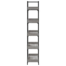 vidaXL 5-szintes szürke sonoma szerelt fa könyvespolc 100x33x180,5 cm