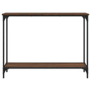 vidaXL barna tölgyszínű szerelt fa tálalóasztal 101x30,5x75 cm