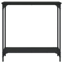 vidaXL fekete szerelt fa tálalóasztal 75 x 30,5 x 75 cm