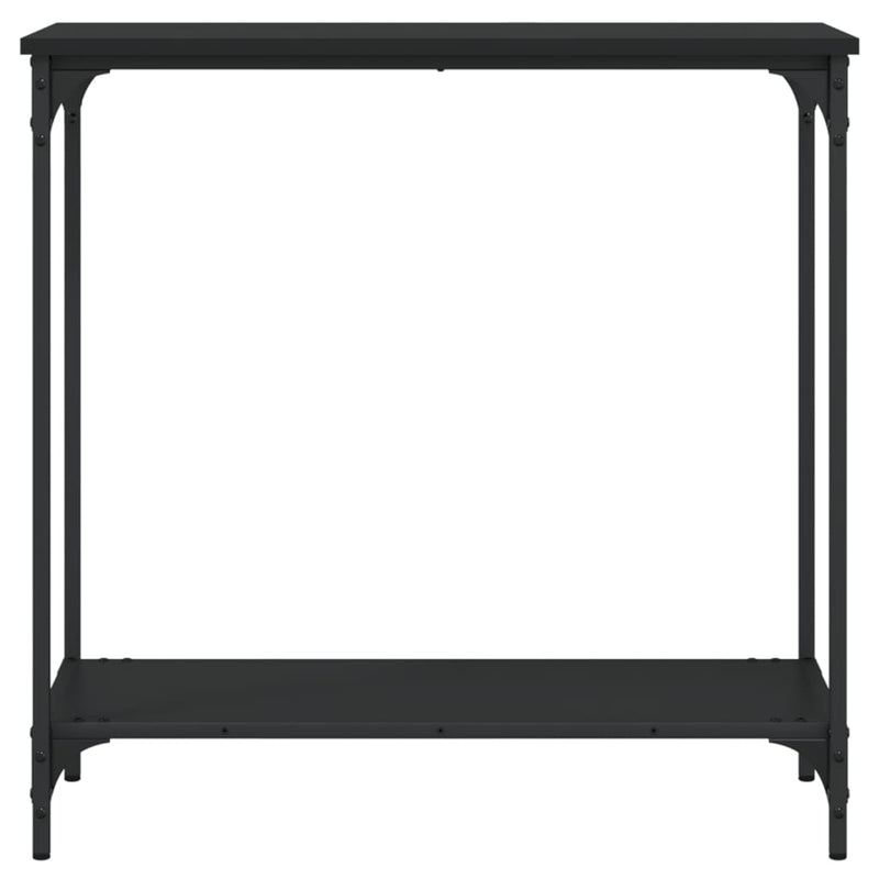 vidaXL fekete szerelt fa tálalóasztal 75 x 30,5 x 75 cm