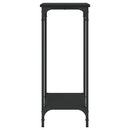 vidaXL fekete szerelt fa tálalóasztal 75 x 30,5 x 75 cm