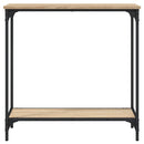 vidaXL sonoma tölgyfa konzolasztal 75 x 30,5 x 75 cm rétegelt fából