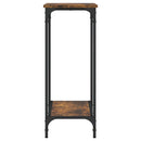 vidaXL füstös tölgy színű szerelt fa tálalóasztal 75 x 30,5 x 75 cm