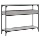 vidaXL szürke sonoma színű szerelt fa tálalóasztal polccal 100x29x75cm
