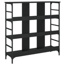 vidaXL fekete szerelt fa tálalószekrény 102 x 32 x 103,5 cm