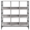 vidaXL szürke sonoma színű szerelt fa tálalószekrény 102x32x103,5 cm