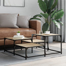 vidaXL sonoma tölgy színű szerelt fa dohányzóasztal 87,5x87,5x40 cm