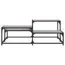 vidaXL szürke sonoma szerelt fa dohányzóasztal 107x107x40 cm