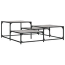 vidaXL szürke sonoma szerelt fa dohányzóasztal 107x107x40 cm