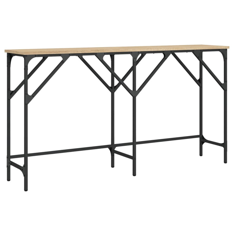 vidaXL sonoma tölgy színű szerelt fa dohányzóasztal 140x29x75 cm