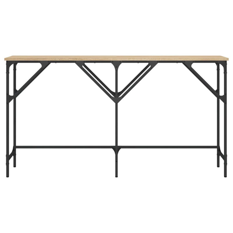 vidaXL sonoma tölgy színű szerelt fa dohányzóasztal 140x29x75 cm