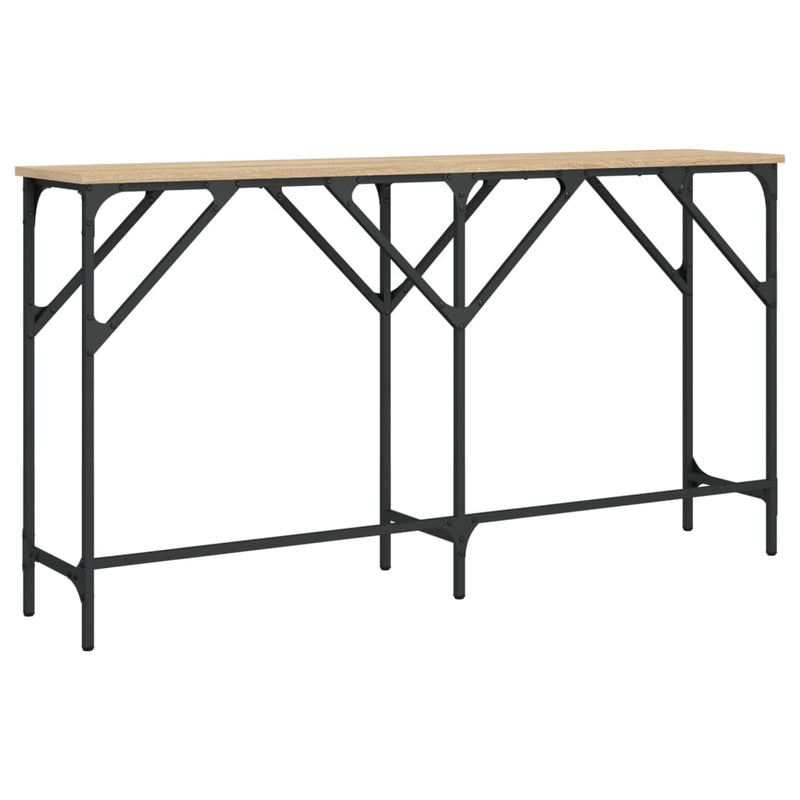vidaXL sonoma tölgy színű szerelt fa dohányzóasztal 140x29x75 cm
