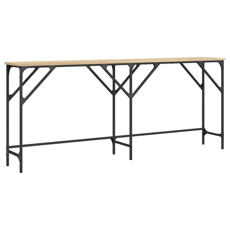 vidaXL sonoma tölgy színű szerelt fa dohányzóasztal 180x29x75 cm