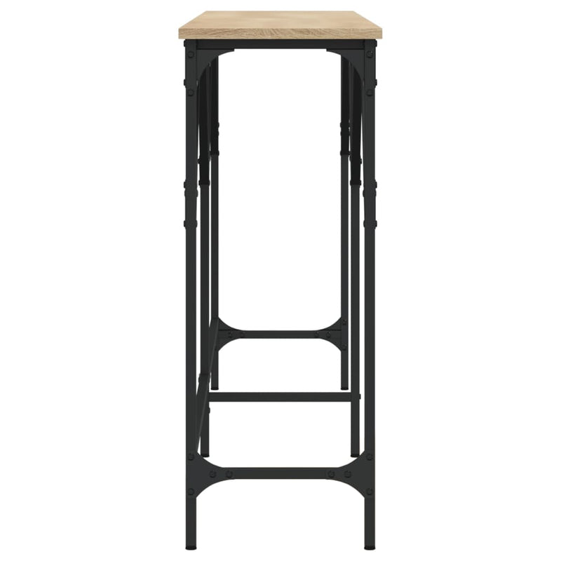 vidaXL sonoma tölgy színű szerelt fa dohányzóasztal 180x29x75 cm