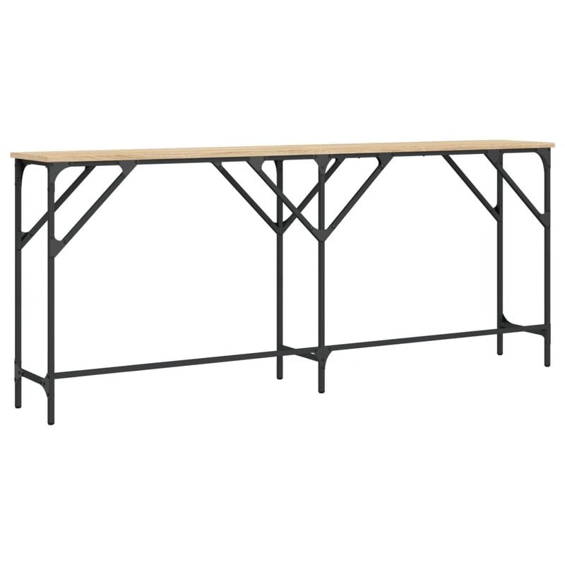 vidaXL sonoma tölgy színű szerelt fa dohányzóasztal 180x29x75 cm